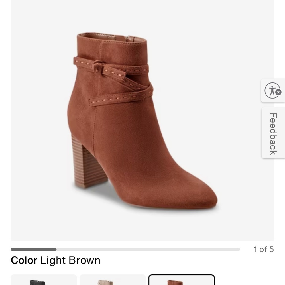 Bandolino Women's Light Brown Ankle Boots
